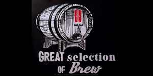 Brewery chalkboard art by a chalkboard artist in Vancouver, BC Canada, featuring craft beer menu artwork